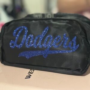 Black and Blue Dodgers Cosmetic Bag